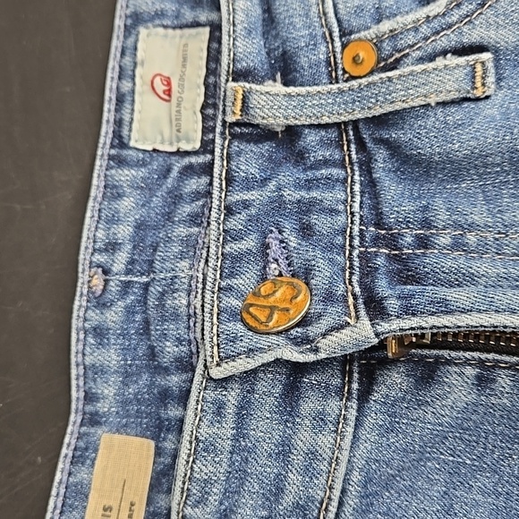 Adrianna Goldsmeid Medium Wash Jeans Janis High Rise Flare 28W - Picture 9 of 11